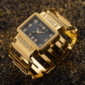 Luxury Elegant Hollow Rectangle Rhinestone Ladies Steel Quartz Wristwatch Gold Silver Bangle Watches for Women Female Fashion Cl